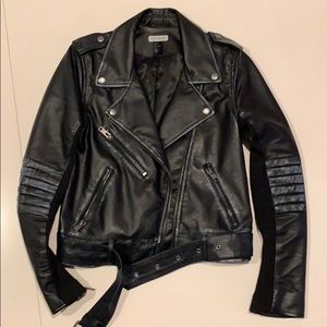 Black Faux Leather Jacket